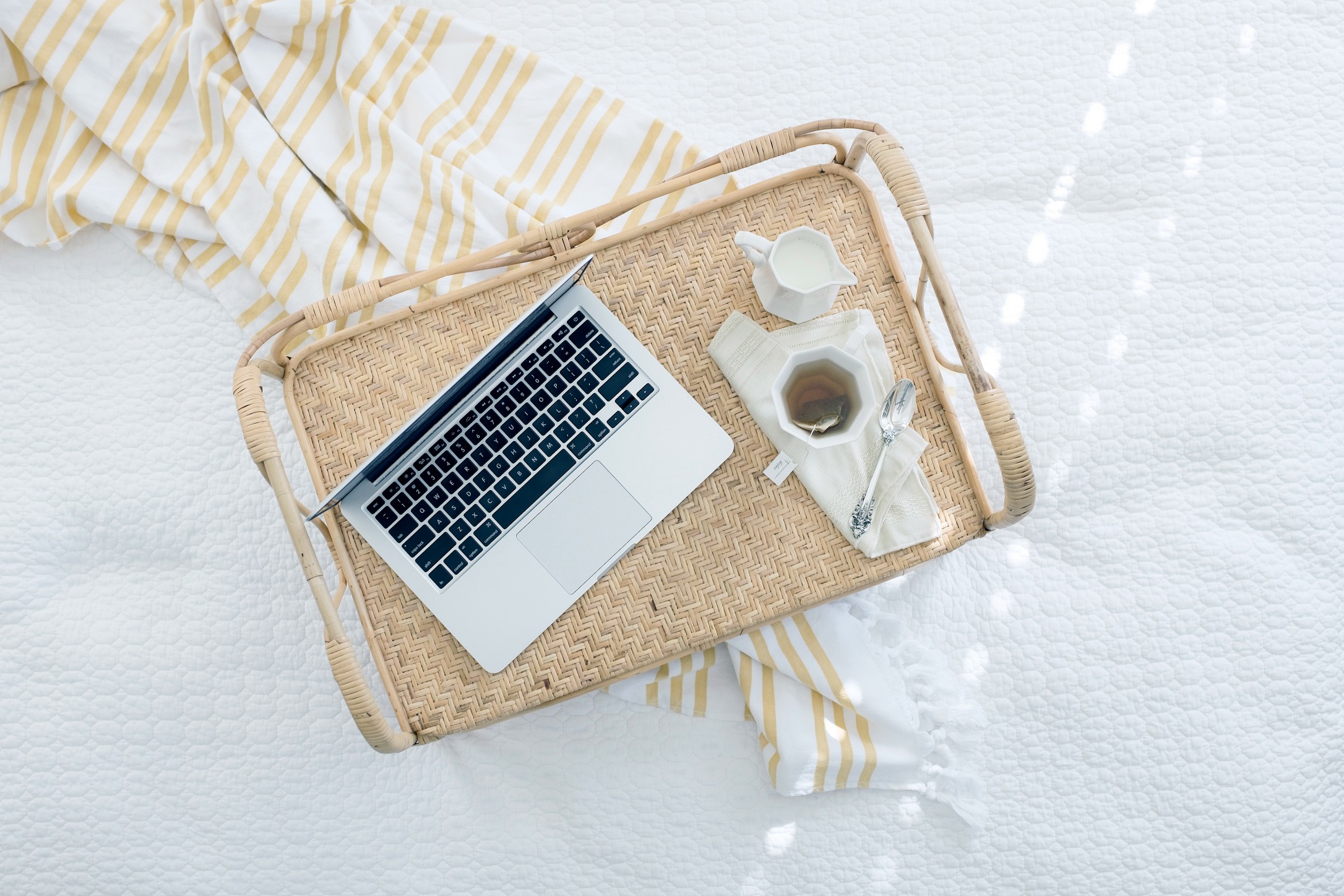 computer and tea