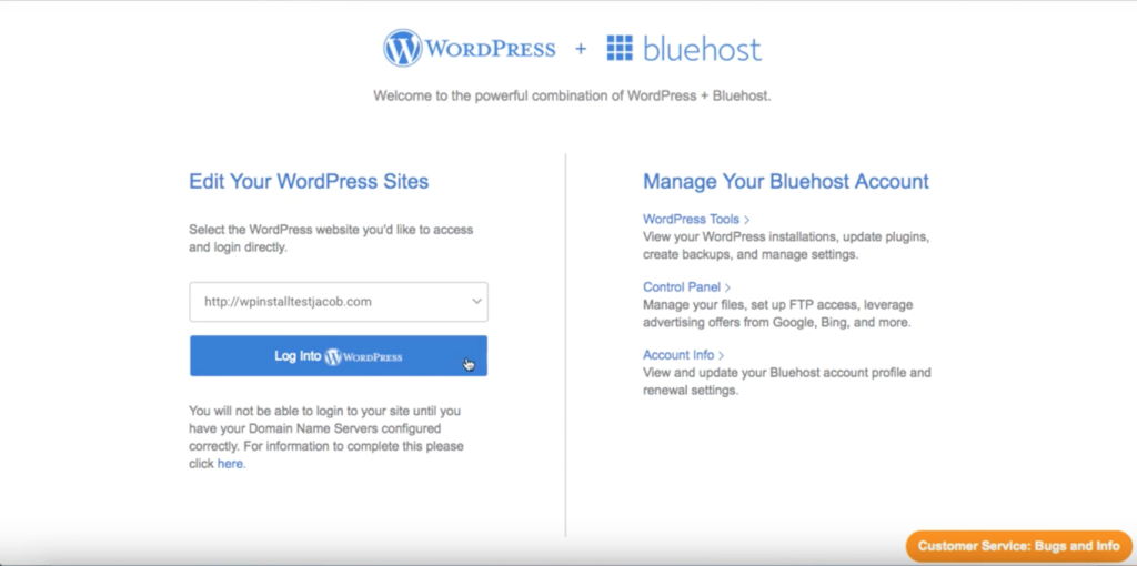 create a wordpress blog using bluehost