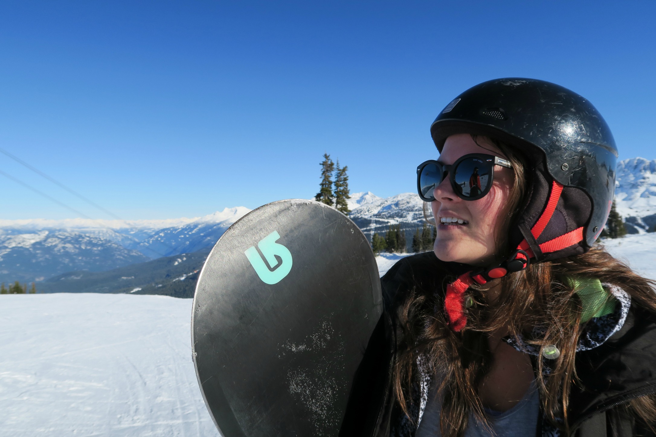 snowboarding in whistler