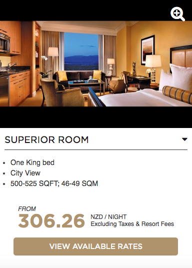Trump Hotel room rate