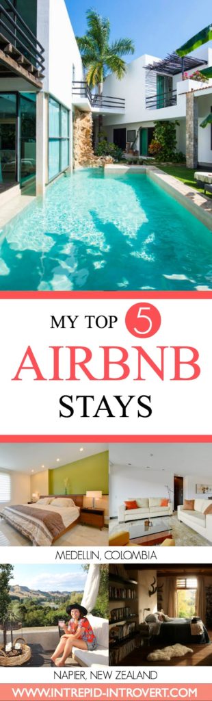 Airbnb is my go-to travel accommodation option! Here is my roundup of 5 awesome Airbnbs I got to stay in during 2016. Check them out in the post; they may be perfect for what you're looking for during your travels!