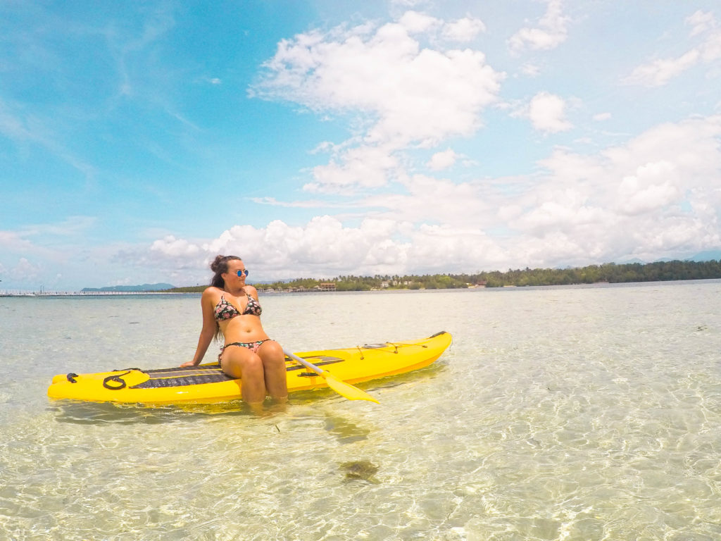 paddleboarding in Palawan