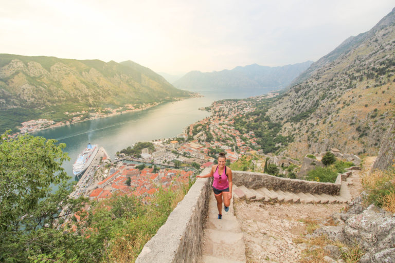 kotor city wall climb walk