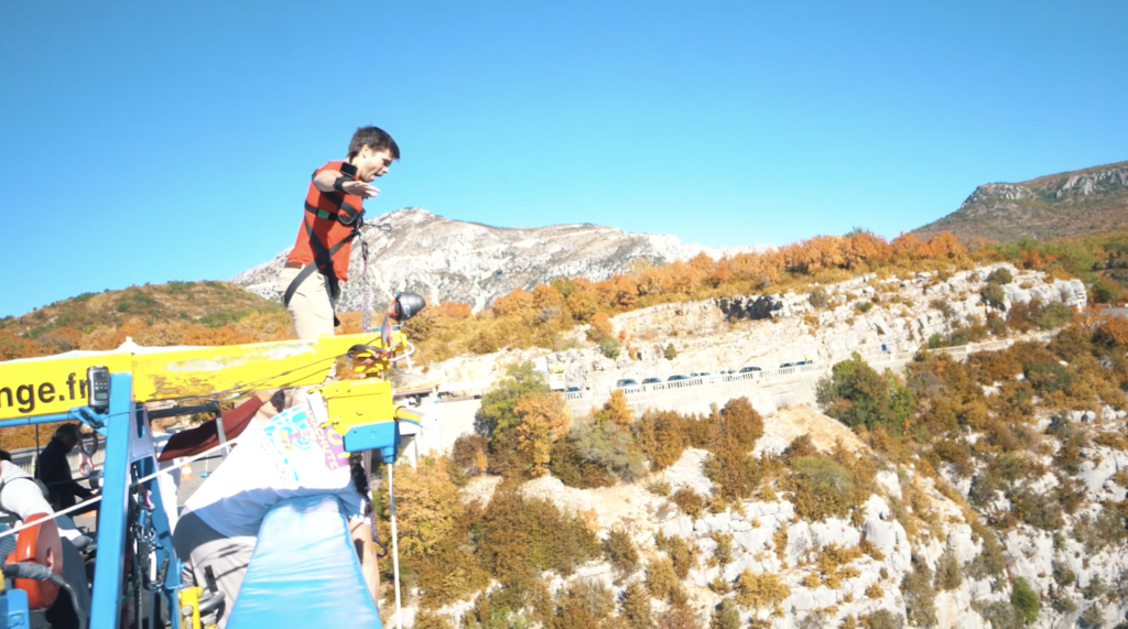 Bungee Jumping In Verdon Gorge