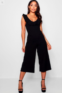 Boohoo black jumpsuit