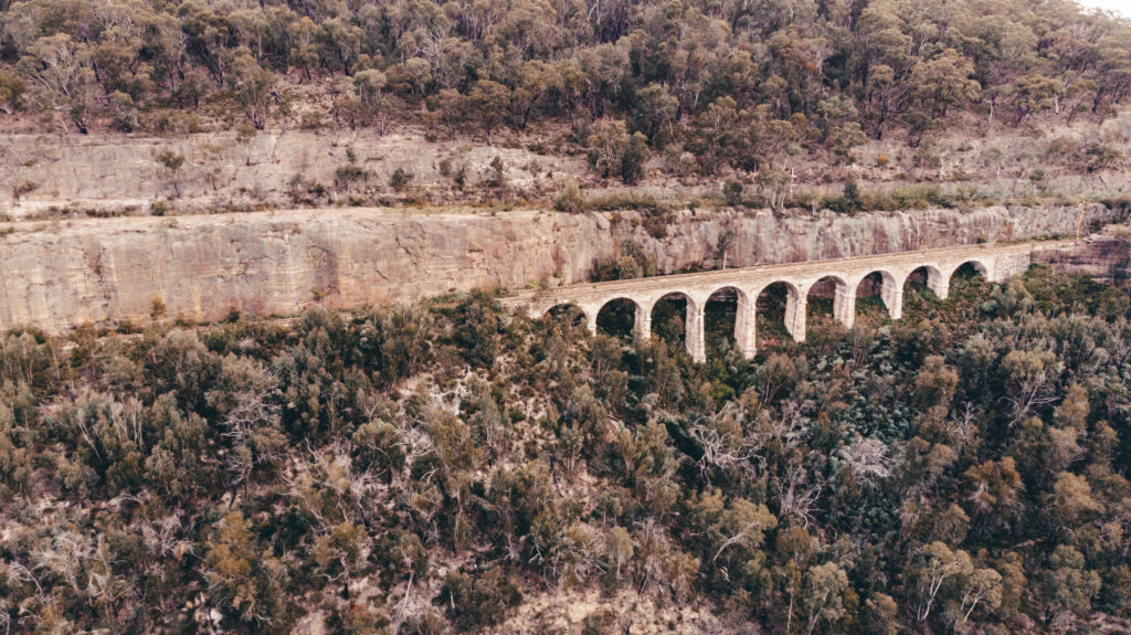 zig zag railway blue mountains