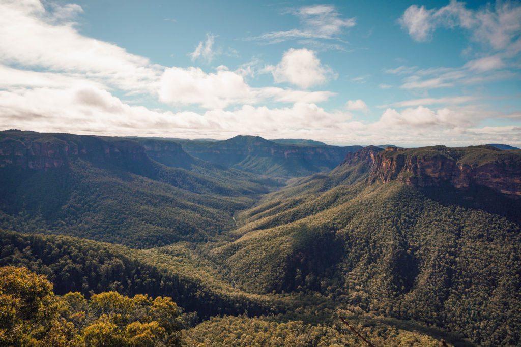 Evans lookout Grand canyon hiking trail blue mountains NSW Australia Cairns to Sydney 3 week roadtrip itinerary